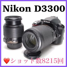 ❤️手振れ補正で初心者安心❤️Nikon D3300 ニコン 望遠レンズ付き