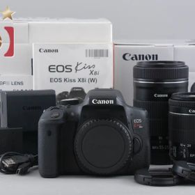 【中古】Canon キヤノン EOS Kiss X8i ダブルズームキット 元箱付き