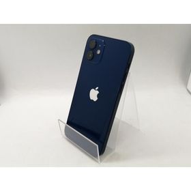 【中古】Apple au 【SIMロック解除済み】 iPhone 12 256GB ブルー MGJ33J/A【OSU301】保証期間１ヶ月【ランクB】