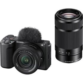 【エントリーで最大全額ポイント還元｜8/11まで】 SONY｜ソニー VLOGCAM ZV-E10 II ダブルズームレンズキット ミラーレス一眼カメラ ブラック ZV-E10M2X [ズームレンズ+ズームレンズ]
