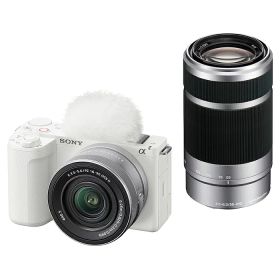 《新品》SONY (ソニー) VLOGCAM ZV-E10 II ダブルズームレンズキット ZV-E10M2X W ホワイト[ ミラーレス一眼カメラ | デジタル一眼カメラ | デジタルカメラ ]【KK9N0D18P】