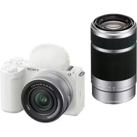 【ポイント10倍】 SONY デジタル一眼カメラ VLOGCAM ZV-E10M2X ダブルズームレンズキット [ホワイト] [タイプ：ミラーレス 画素数：2700万画素(総画素) 2600万画素(有効画素) 撮像素子：APS-C 23.3mm×15.5mm CMOS 重量：292 g] 【P10倍】