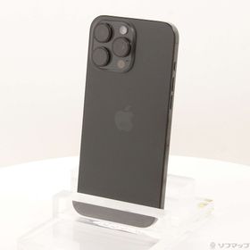 (中古)Apple iPhone16 Pro Max 512GB ブラックチタニウム MYWL3J/A SIMフリー(198-ud)