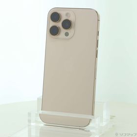 (中古)Apple iPhone16 Pro Max 256GB デザートチタニウム MYWJ3J/A SIMフリー(377-ud)