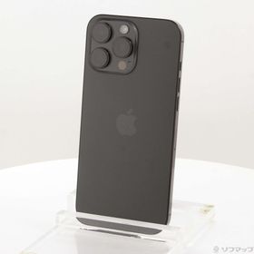 (中古)Apple iPhone16 Pro Max 256GB ブラックチタニウム MYWG3J/A SIMフリー(269-ud)