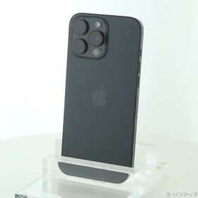 (中古)Apple iPhone16 Pro Max 512GB ブラックチタニウム MYWL3J/A SIMフリー(258-ud)