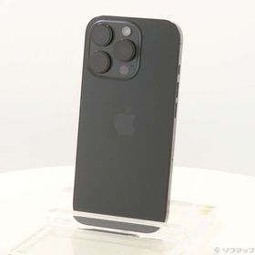 (中古)Apple iPhone16 Pro 128GB ブラックチタニウム MYMV3J/A SIMフリー(262-ud)