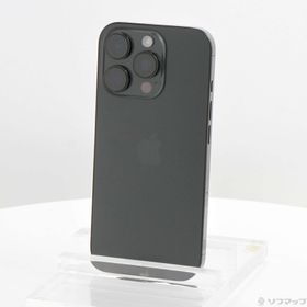 (中古)Apple iPhone16 Pro 256GB ブラックチタニウム MYN03J/A SIMフリー(262-ud)