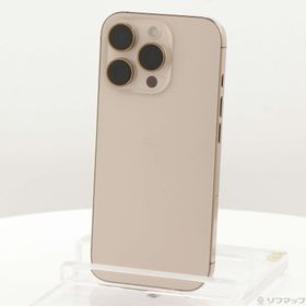 (中古)Apple iPhone16 Pro 128GB デザートチタニウム MYMX3J/A SIMフリー(377-ud)