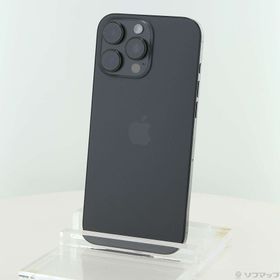(中古)Apple iPhone16 Pro Max 512GB ブラックチタニウム MYWL3J/A SIMフリー(269-ud)