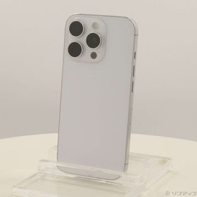 (中古)Apple iPhone16 Pro 256GB ホワイトチタニウム MYN13J/A SIMフリー(269-ud)