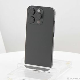 (中古)Apple iPhone16 Pro 256GB ブラックチタニウム FYN03J/A SIMフリー(258-ud)