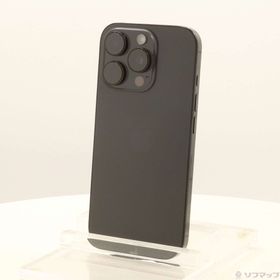 (中古)Apple iPhone16 Pro 128GB ブラックチタニウム MYMV3J/A SIMフリー(368-ud)