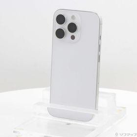 (中古)Apple iPhone16 Pro 128GB ホワイトチタニウム MYMW3J/A SIMフリー(258-ud)