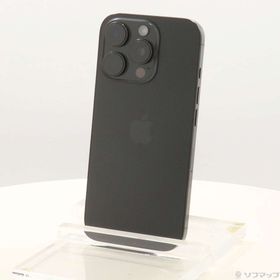 (中古)Apple iPhone16 Pro 256GB ブラックチタニウム MYN03J/A SIMフリー(258-ud)