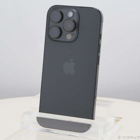 (中古)Apple iPhone16 Pro 128GB ブラックチタニウム MYMV3J/A SIMフリー(377-ud)