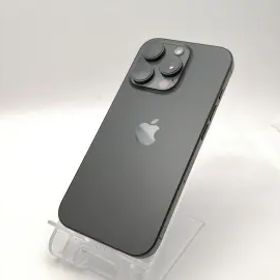 【中古】Apple 国内版 【SIMフリー】 iPhone 16 Pro 128GB ブラックチタニウム MYMV3J/A【ECセンター】保証期間１ヶ月【ランクA】