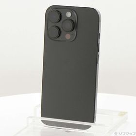 (中古)Apple iPhone16 Pro 128GB ブラックチタニウム MYMV3J/A SIMフリー(377-ud)