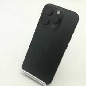 【中古】Apple 国内版 【SIMフリー】 iPhone 16 Pro 128GB ブラックチタニウム MYMV3J/A【広島】保証期間１ヶ月【ランクA】