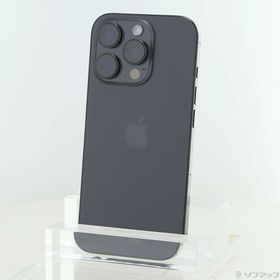 (中古)Apple iPhone16 Pro 128GB ブラックチタニウム MYMV3J/A SIMフリー(198-ud)
