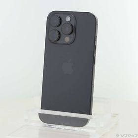 (中古)Apple iPhone16 Pro 128GB ブラックチタニウム MYMV3J/A SIMフリー(269-ud)