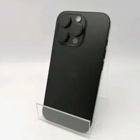 【中古】Apple 国内版 【SIMフリー】 iPhone 16 Pro 128GB ブラックチタニウム MYMV3J/A【ECセンター】保証期間１ヶ月【ランクA】