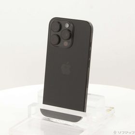 (中古)Apple iPhone16 Pro 128GB ブラックチタニウム MYMV3J/A SIMフリー(258-ud)