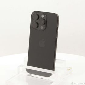 (中古)Apple iPhone16 Pro 128GB ブラックチタニウム MYMV3J/A SIMフリー(258-ud)