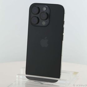 (中古)Apple iPhone16 Pro 128GB ブラックチタニウム MYMV3J/A SIMフリー(198-ud)