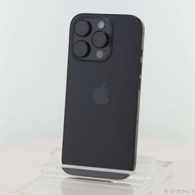 (中古)Apple iPhone16 Pro 128GB ブラックチタニウム MYMV3J/A SIMフリー(198-ud)