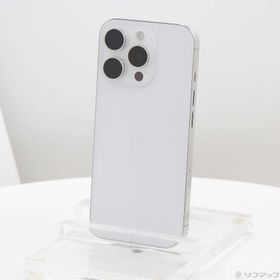 (中古)Apple iPhone16 Pro 128GB ホワイトチタニウム MYMW3J/A SIMフリー(276-ud)