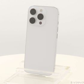 (中古)Apple iPhone16 Pro 128GB ホワイトチタニウム MYMW3J/A SIMフリー(348-ud)