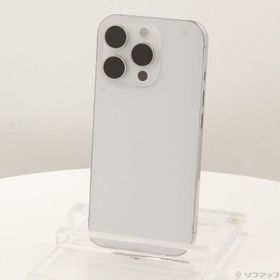 (中古)Apple iPhone16 Pro 128GB ホワイトチタニウム MYMW3J/A SIMフリー(262-ud)