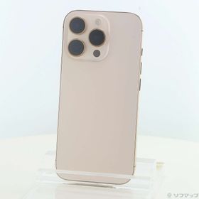 (中古)Apple iPhone16 Pro 128GB デザートチタニウム MYMX3J/A SIMフリー(276-ud)