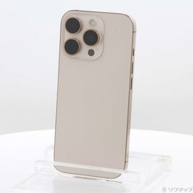 (中古)Apple iPhone16 Pro 128GB デザートチタニウム MYMX3J/A SIMフリー(269-ud)