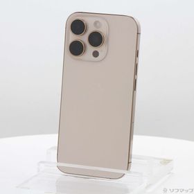 (中古)Apple iPhone16 Pro 128GB デザートチタニウム MYMX3J/A SIMフリー(377-ud)