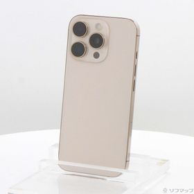 (中古)Apple iPhone16 Pro 128GB デザートチタニウム MYMX3J/A SIMフリー(352-ud)