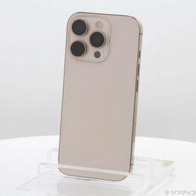 (中古)Apple iPhone16 Pro 128GB デザートチタニウム MYMX3J/A SIMフリー(377-ud)