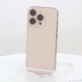 (中古)Apple iPhone16 Pro 256GB デザートチタニウム MYN23J/A SIMフリー(368-ud)