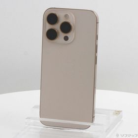 (中古)Apple iPhone16 Pro 256GB デザートチタニウム MYN23J/A SIMフリー(258-ud)