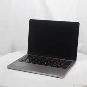 (中古)MacBook Pro 14.2-inch Late-2021 MKGQ3J/A M1 Pro 10コアCPU_16コアGPU 16GB SSD1TB スペースグレイ (26.3 Tahoe)(377-ud)