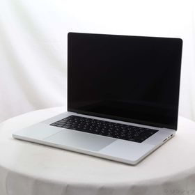 (中古)MacBook Pro 16.2-inch Late-2021 MK1H3J/A M1 Max 10コアCPU_32コアGPU 64GB SSD2TB シルバー (15.3 Sequoia)(262-ud)