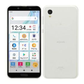 【SIMロック解除済】au AQUOS sense2 かんたん SHV43 Clear White SHARP 当社3ヶ月間保証 中古 イオシス