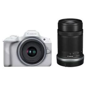 EOS R50 ダブルズームキット [ホワイト] CANON デジタル一眼レフカメラ
