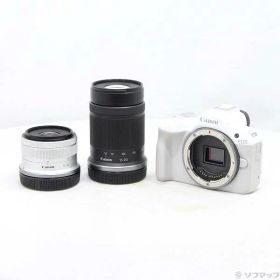 【中古】Canon(キヤノン) EOS R50 ダブルズームキット ホワイト 【348-ud】