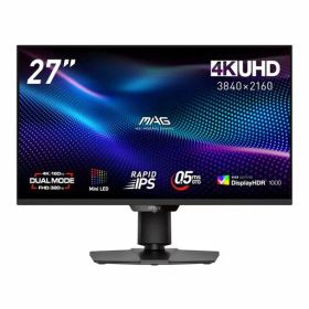 MSI ゲーミングモニター MAG 274UPDF E16M 27インチ/デュアルモード/4K UHD/RAPID IPSパネル(Mini LED)/160Hz /0.5ms(GTG)/HDMI
