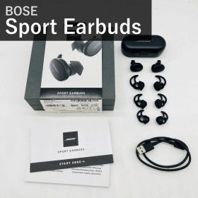 BOSE ボーズ Sport Earbuds スポーツイヤーバッズ 805746-0010 完全ワイヤレスイヤホン Bluetooth トリプルブラック 黒 IPX4防滴 マイク付 タッチ操作 最大5時間+10時間再生 iPhone Android対応