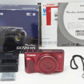 良品 Canon キヤノン PowerShot SX720 HS コンパクトデジタルカメラ レッド 元箱付 260730o