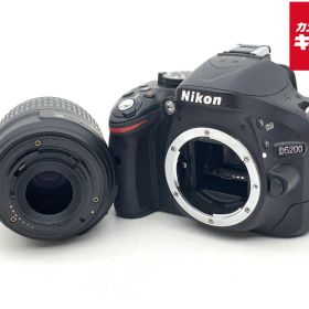 【中古】 【良品】 ニコン D5200 18-55 VR レンズキット ブラック