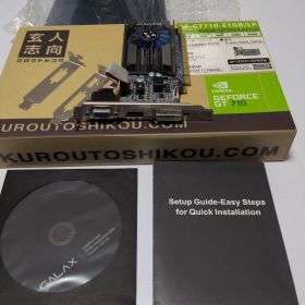玄人志向 NVIDIA GeForce GT 710 グラフィックボード